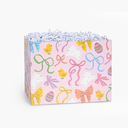 Nashville Wraps Easter Bows Basket Box, Large 10.25x6x7.5, 6PK EBWL
