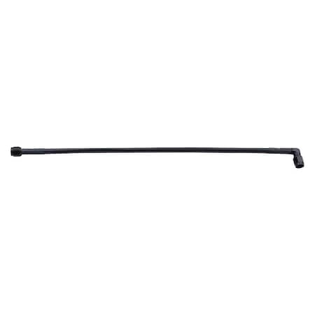 Powerhouse 21 in. 90 deg -4 AN No. 4 Black Coated Braided Line PO3617396