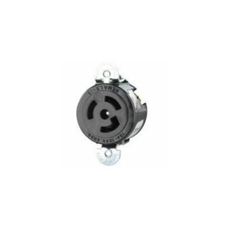 Leviton Industrial Grade Receptacle 15 Amp, 125 Volt 4710-SS