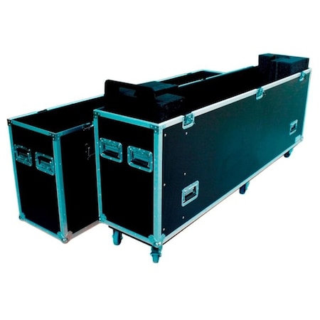 Deejay Led Fly Drive Case For One 80 to 90-In LED Television or Similarly Sized Equipment w/Wheels TBH1LED90WHEELS