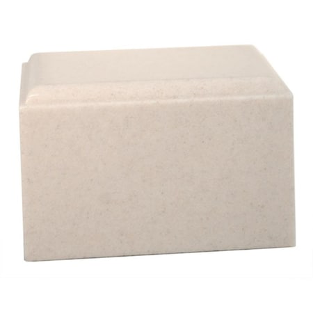 Fasttrack2Fitness Cultured Granite Cremation Cumulus Adult Urn, Vanilla Cream FA2177859