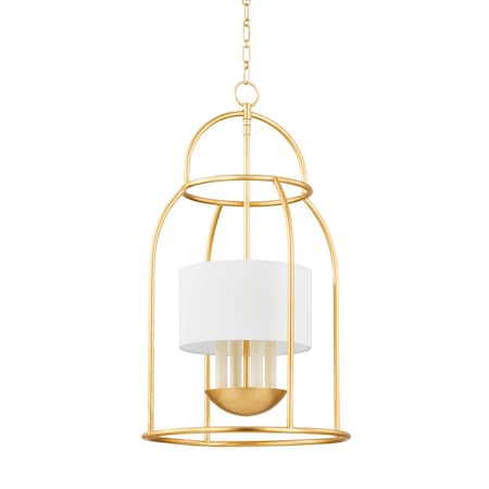 Mitzi Delia 4 Light Lantern 5 In. Vintage Gold Leaf H871704-VGL