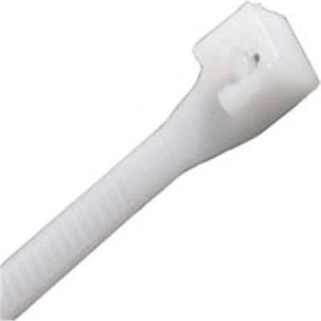 Vortex Cable Tie, 8 in L, 2 in Max Bundle Dia., Natural, Nylon 6/6, 75 lb Strength, 1000 PK VO106777
