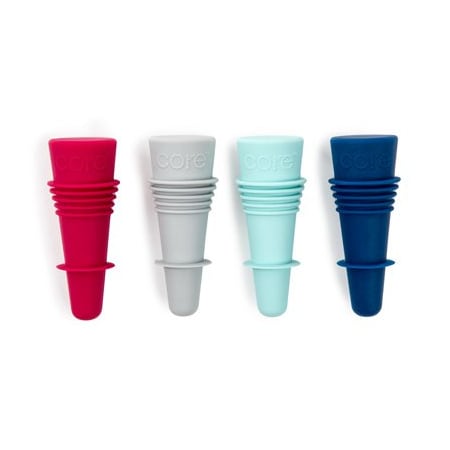 Core Home Sili Wine Stopper, 4PK 28435-TV