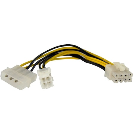 Startech.Com THIS LP4 + P4 PSU TO EPS ADAPTER COMBINES A P4 POWER SUPPLY CONNECTION WITH AN L EPS48ADAP