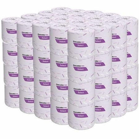 Cascades Pro Toilet, 2 Ply, 500/Roll Sheets, White, 80 PK B211