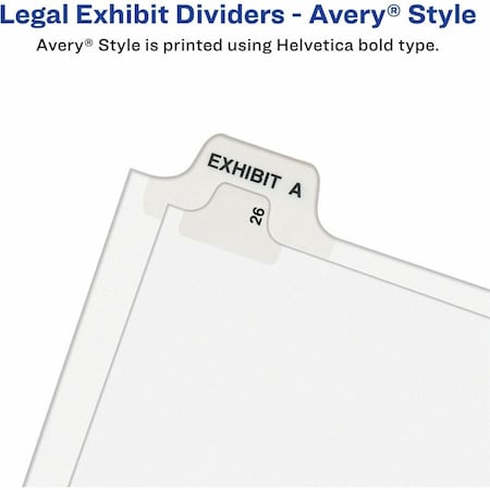 Avery Dividers, Index, Sidetab, 17 25PK AVE01017