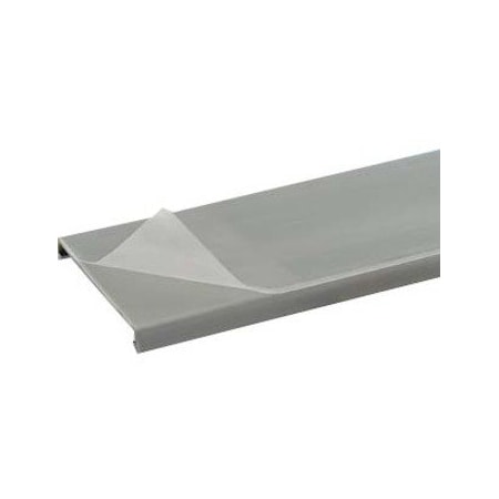 Panduit Wiring Duct Cover, Flush, PVC, 72 in L, 1-3/4 in W, Gray, Use With 1-1/2 in Wiring Duct C1.5LG6-F