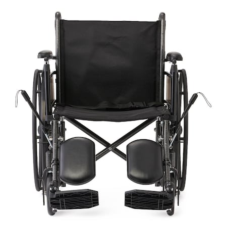 Medline Guardian K2 Basic Wheelchair with Padded Leg Supports K2166N42E1