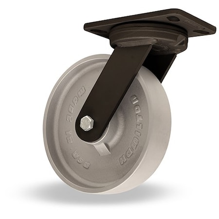 Hamilton Plate Caster, Swivel, Iron, 9 3/4"H S-HSK-8HMB