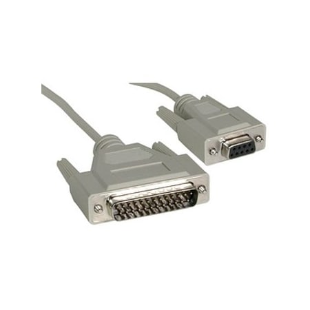 C2G 6FT DB25M TO DB9F NULL MODEM CBL 3019