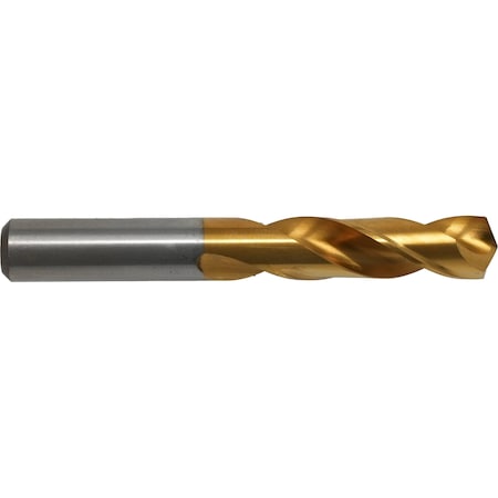 Chicago-Latrobe Screw Machine Drill Bit, #44 Size, 135  Degrees Point Angle, High Speed Steel, TiN Finish 48414