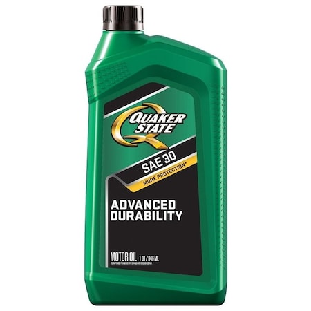 Quaker State Motor Oil, 30, 1 qt Bottle 550035190/5500241