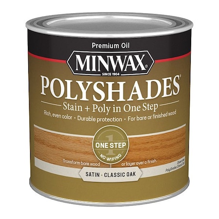 Minwax Wood Stain, 0.5 pt, Classic Oak 213704444
