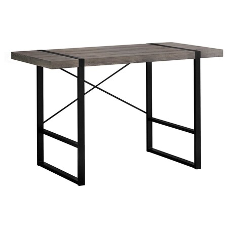 Homeroots 49" Taupe and Black Computer Desk 355718