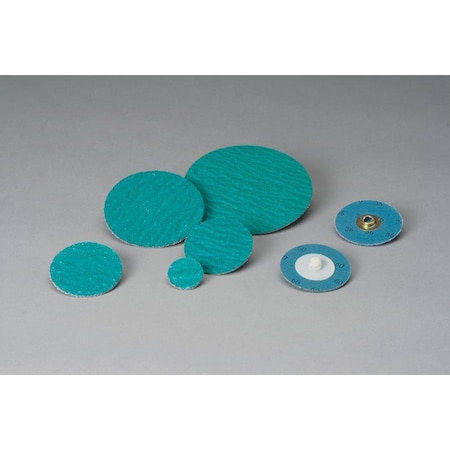 Standard Abrasives QUICK CHANGE 2 PLY DISC, 2 IN DIA DISC, 50 GRIT, ZIRCONIA ABRASIVE 7100220953
