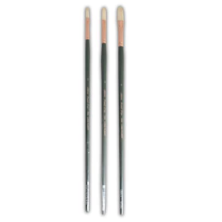 Silver Brush Grand Prix Small Long Filbert Brushes, 3-Piece Set GP-1083