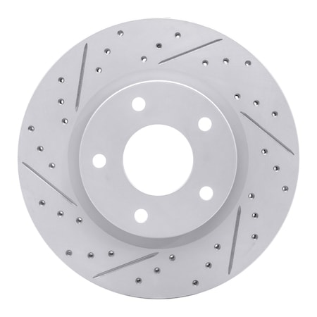 Dynamic Friction Co DFC Geoperformance Rotor - Drilled and Slotted 830-67064L