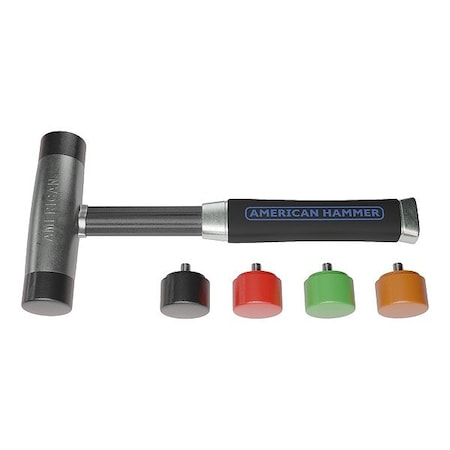 American Hammer Replaceable Tip Hammer, Zinc, 1.3 lb AM2ZRTAGG