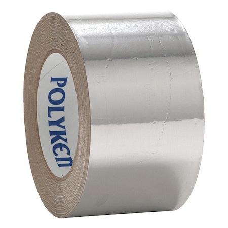 Polyken Foil Tape, Acrylic, Silver, Indoor/Outdoor 340X (A)