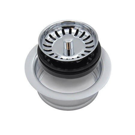Mountain Plumbing Classic - Complete Stopper and Strainer Unit Waste Disposer Trim in Polar White MT200EV/PW