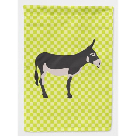 Carolines Treasures American Mammoth Jack Donkey Green Garden Flag BB7670GF