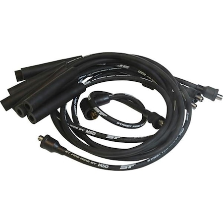 Msd Co. 5530 Street Fire Wires Spark Plug Wire Set, Black M46-5530