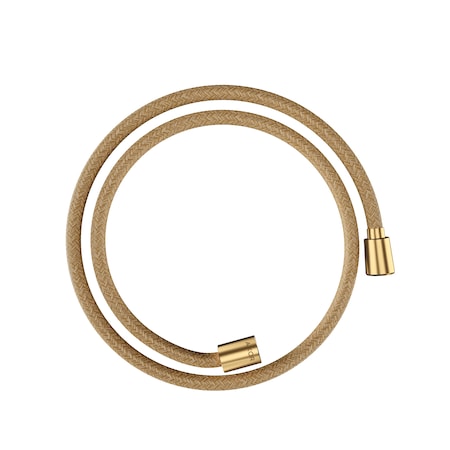 Axor Shower Solutions Textile Hose with Cylindircal and Conical Nut, 49" in Brushed Gold Optic 28227250
