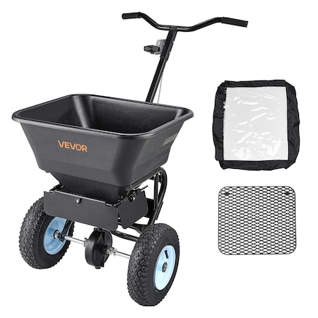 Vevor Walk-Behind Fertilizer Broadcast Spreader 100LB 0-9.8ft Spreading Width TC2034B