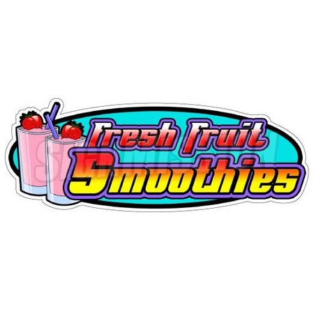 Signmission Fresh Fruit Smoothies, 12 Inch, Vinyl D-Fresh Fruit Smoothies