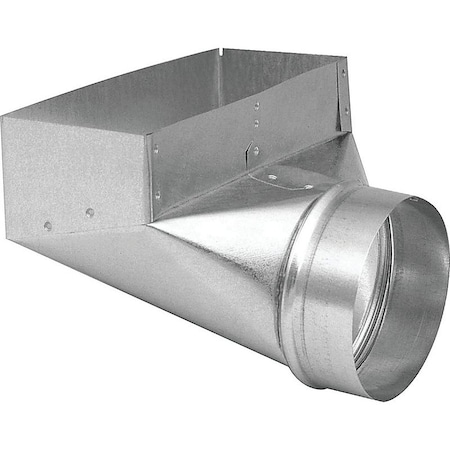 Imperial Mfg Imperial Angle Boot, 4 in L, 10 in W, 5 in H, Steel, Galvanized GV0614
