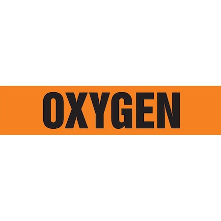 Accuform ASME ANSI PIPE MARKER OXYGEN RPK549SSH