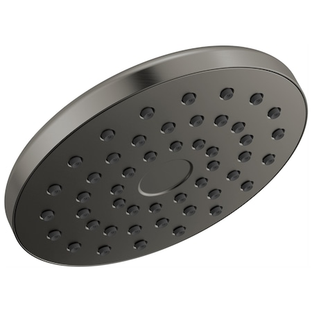 Delta Universal Showering Components Pivotpro Raincan Shower Head In Lumicoat Black Stainless 52101-KS-PR