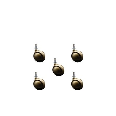 Service Caster 2.5 Inch Antique Metal Ball Caster - 7/16 Inch Grip Ring Stem - SCC, 5PK SCC-GR01S25-DCS-WA-71678-5