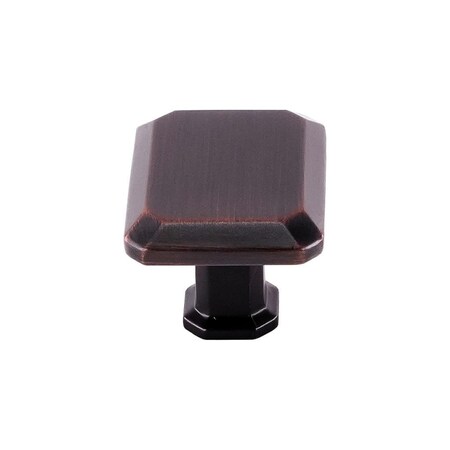 Pride Industrial 1-1/2in Rectangle Cabinet Knob Oil Rubbed Bronze Finish K9243010B