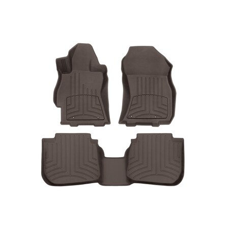 Weathertech Cocoa, Front and Rear FloorLiner HP 47708-1-2IM