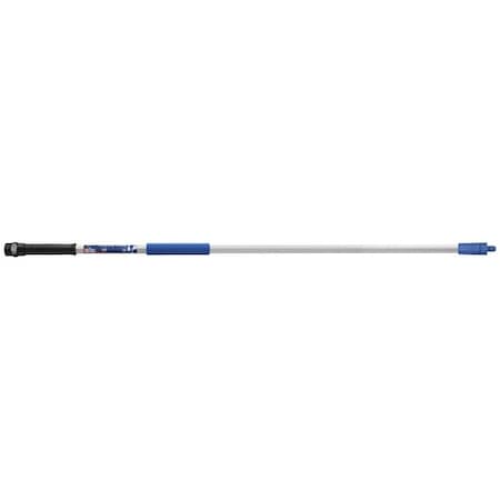 Unger LOCK-ON Water Flow Pole, 48 in L, Threaded, Aluminum, Silver 976500