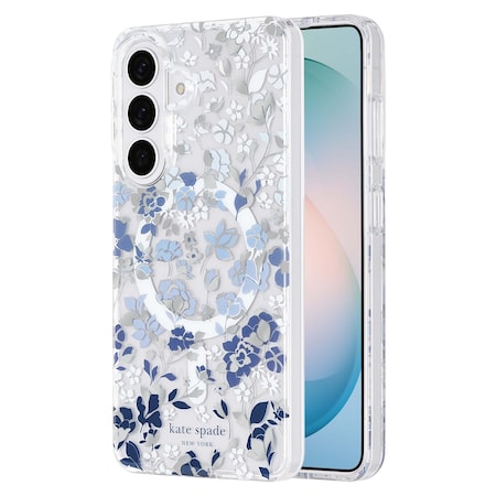 Kate Spade Protective Case With Magnet For Samsung Galaxy S26 - Flowerbed Blue KS059878