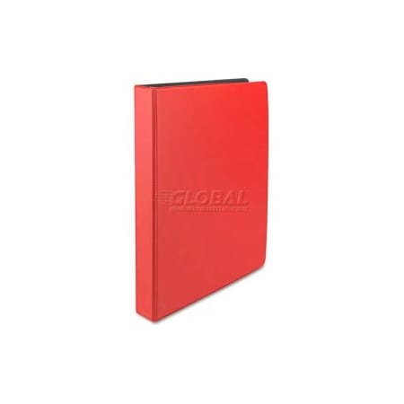 Universal Suede Finish Vinyl Round Ring Binder, 1 Capacity, Red UNV31403***