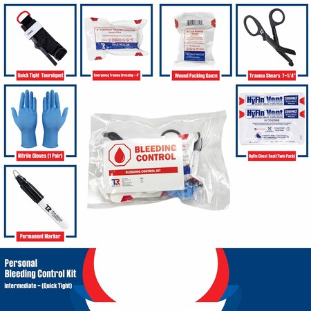 True Rescue Personal Bleeding Control Kit, Intermediate with QuickTight TRBC3-I-QT