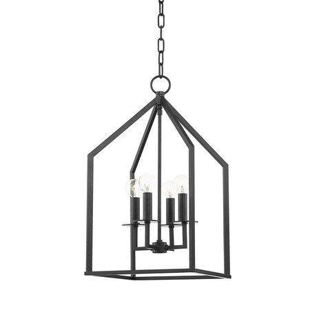 Mitzi Lena 4 Light Pendant 12 In. Aged Iron H514704S-AI