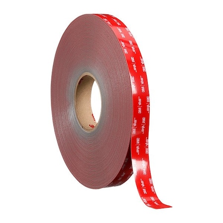 3M Foam Tape, Gray, 36 yd L, 1 in W 00240
