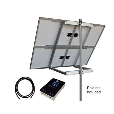 Tycon Systems Tycon - 12/24V 400W Solar Kit with 4x 12V 100W Solar Panels, Ctrl, Mount, Cable, 12/ TPSK12/24M-400W