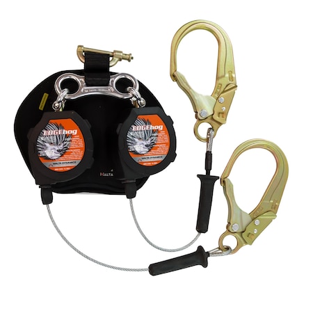 Malta Dynamics EdgeHog Self-Retracting Lifeline, 6 ft. Length, 2 Leg(s), 310 lb Weight Capacity LE3263D