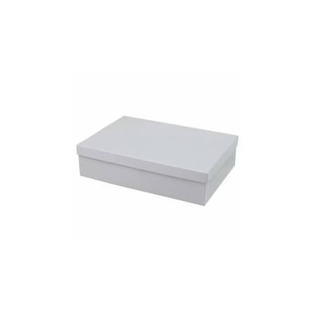 Boxit White Krome Jewelry Box 8X5.5X1.25, 50PK JLWK85