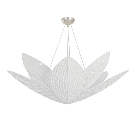 Corbett Lighting Azores 8 Light Chandelier in Warm Silver Leaf Finish 561-40-WSL