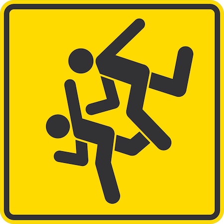 Lyle Active Children Crossing Signs, 36x36, Engineer Grade, Yellow G-16071-EG_36x36