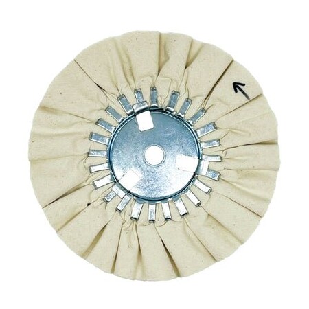 Renegade Products Usa Airway Buffing Wheels, 8 Inch, UBM, 5/8" Center Plate FAW8X3X5/8N4-20P80UBM