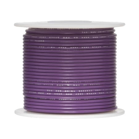Remington Industries 26 AWG Gauge UL1061 Stranded Hook Up Wire, 300V, 0039 Diameter, Violet, 100 ft Length 26UL1061STRVIO100