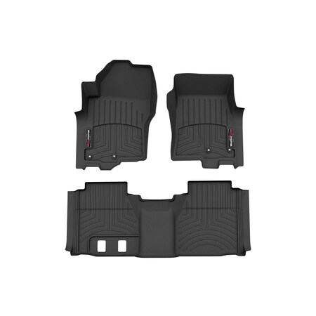 Weathertech Black, Front and Rear Floorliners 441705-1-4